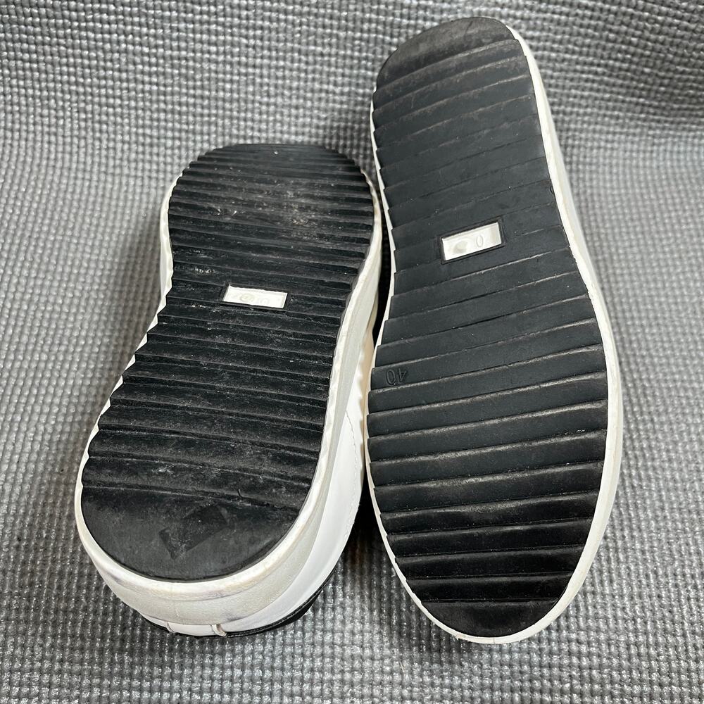 Madden Girl Sneakers Shoes Womens Size 9‎ White Vegan Leather Lace Up Casual - Picture 8 of 9